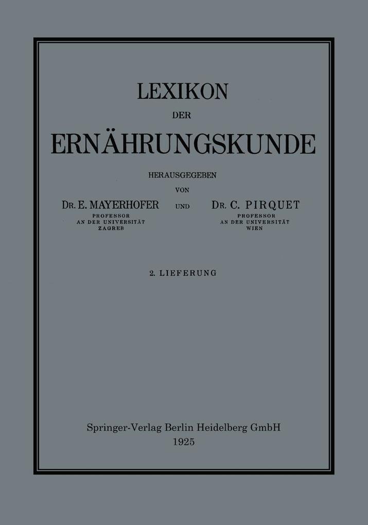 Lexikon der Ernährungskunde