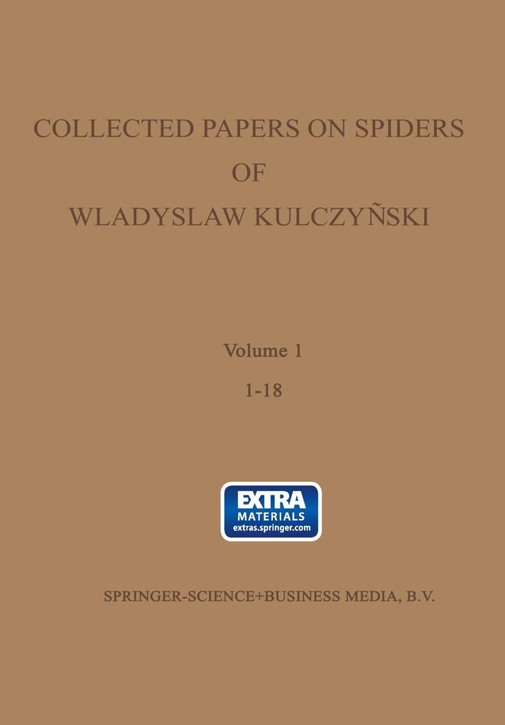 Collected papers on spiders of Wladyslaw Kulczyski
