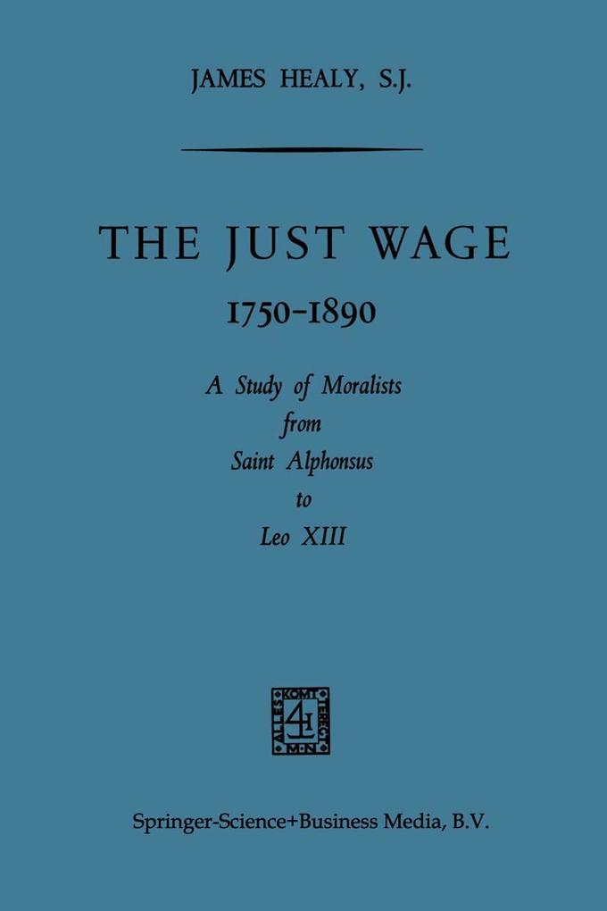 The Just Wage 1750-1890