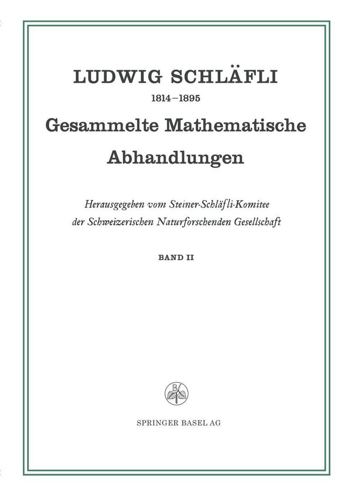 Gesammelte Mathematische Abhandlungen