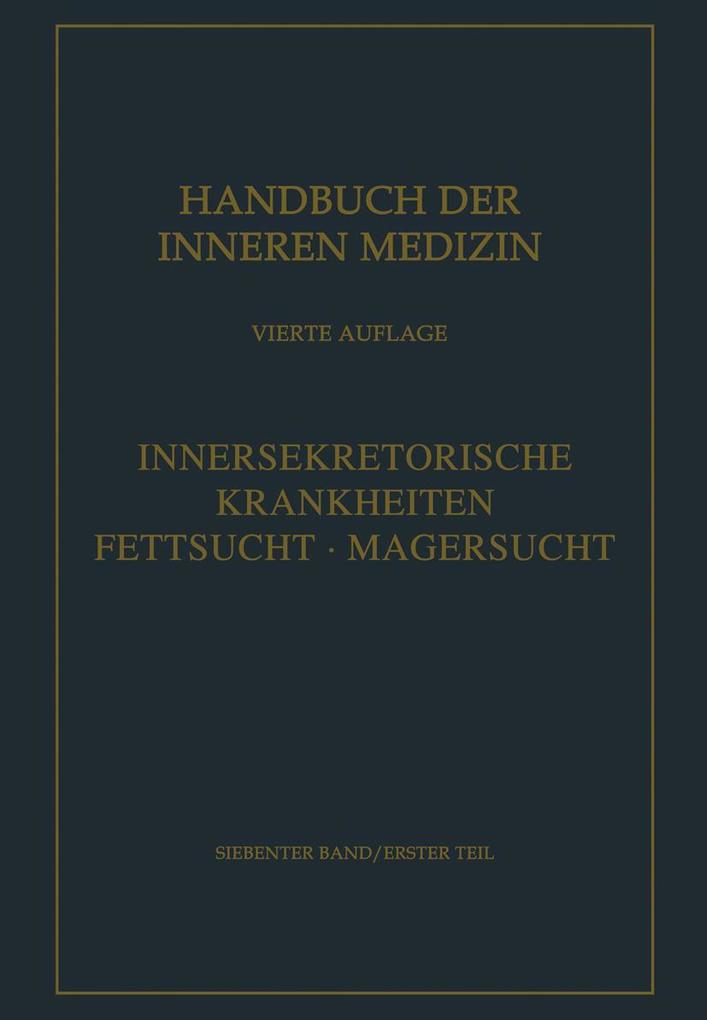 Innersekretorische und Stoffwechselkrankheiten