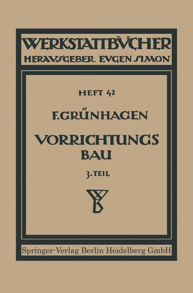 Der Vorrichtungsbau