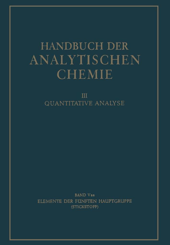 Elemente der fünften Hauptgruppe