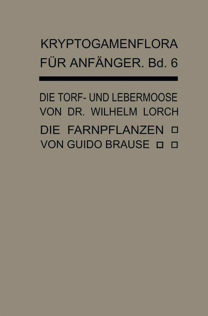 Die Torf- und Lebermoose