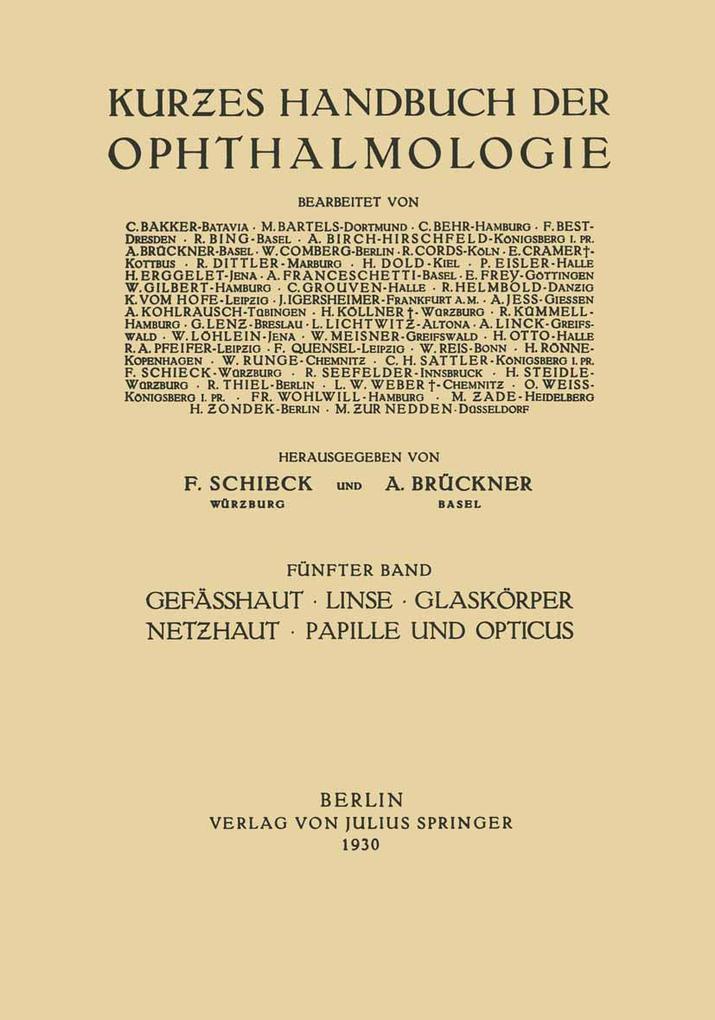 Gefässhaut · Linse Glaskörper · Nethaut Papille und Opticus