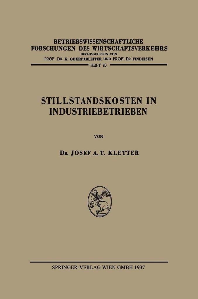 Stillstandskosten in Industriebetrieben