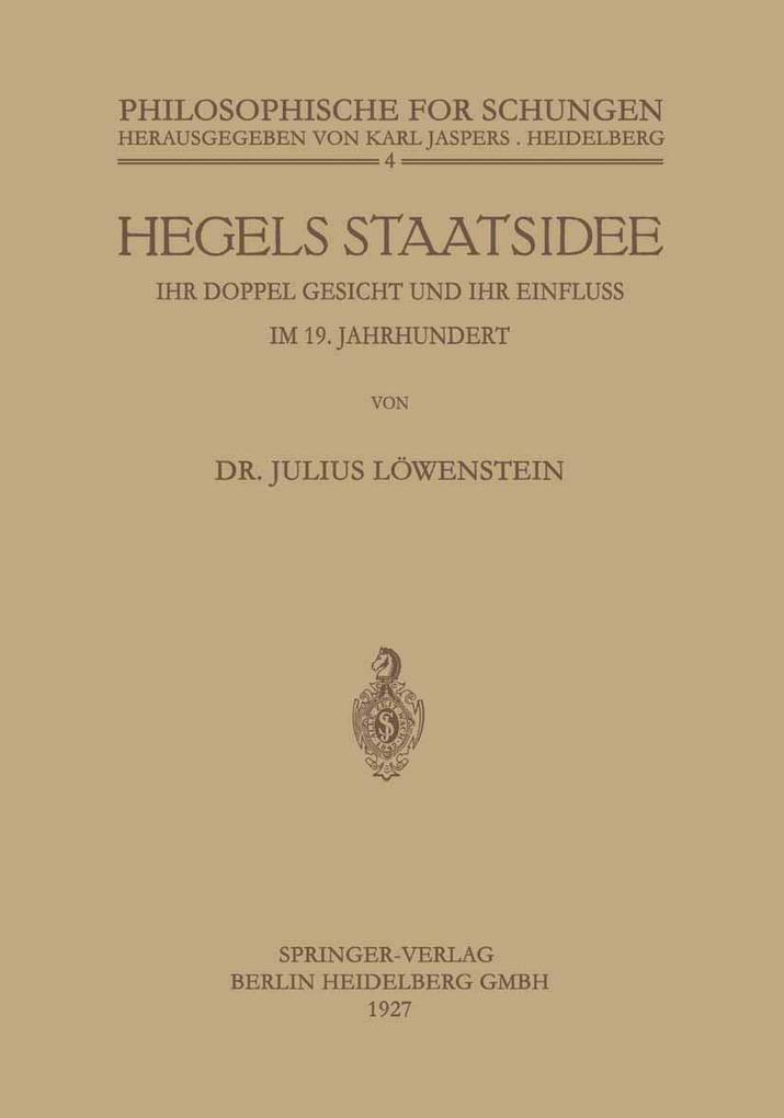 Hegels Staatsidee