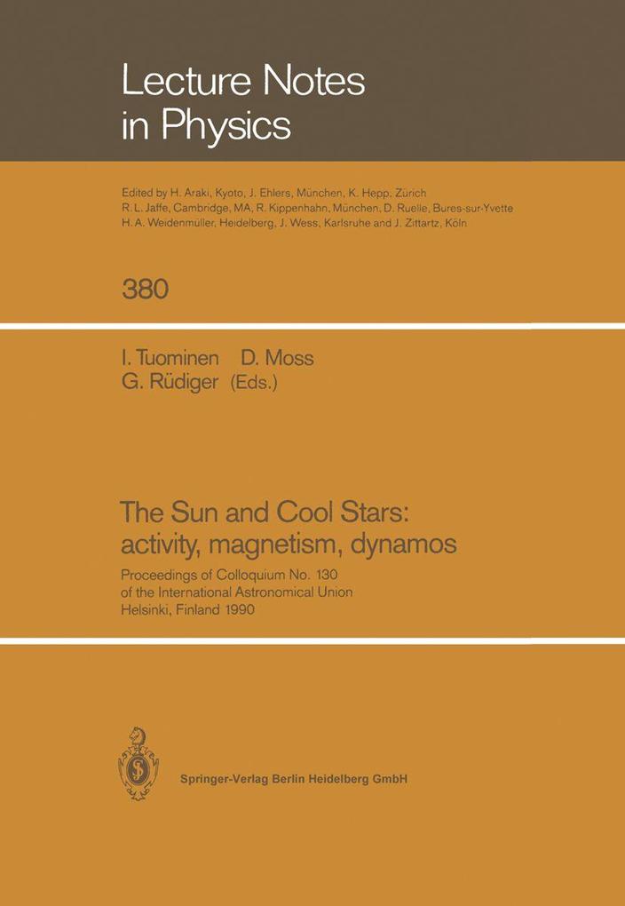 The Sun and Cool Stars: activity magnetism dynamos