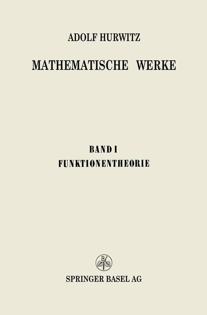 Mathematische Werke