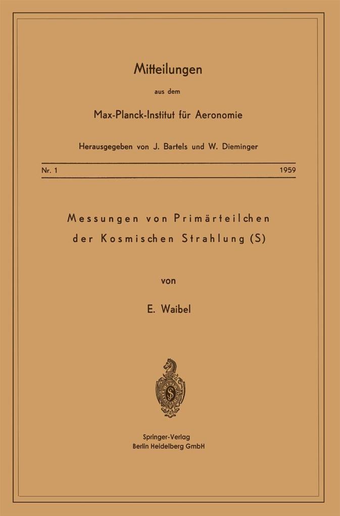 Messung von Primärteilchen der Kosmischen Strahlung (S)