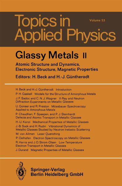 Glassy Metals II