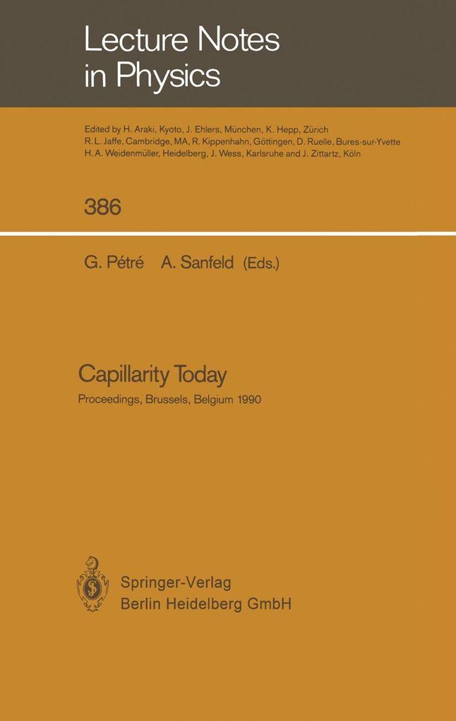 Capillarity Today