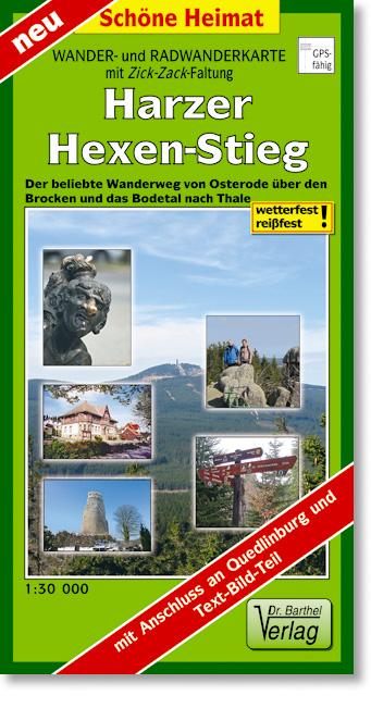 Harzer-Hexen-Stieg Radwander- und Wanderkarte 1 : 30 000