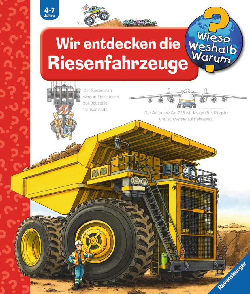 Image of Ravensburger Kinderbuch: Wieso? Weshalb? Warum? - Wir entdecken die Riesenfahrzeuge (Band 6)