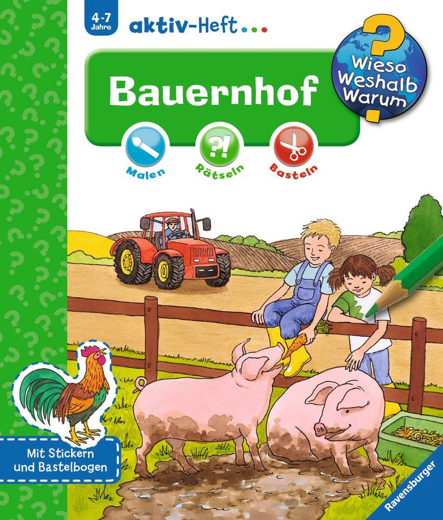 Image of Ravensburger 32690 WWW aktiv-Heft Bauernhof