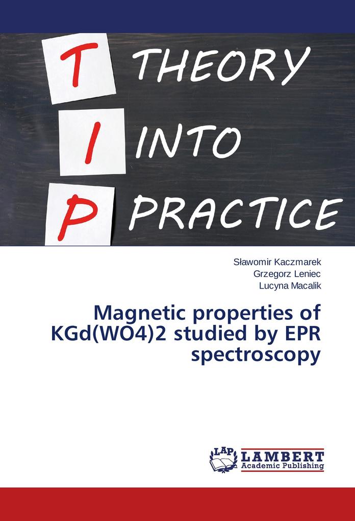 Magnetic properties of KGd(WO4)2 studied by EPR spectroscopy