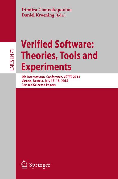 Verified Software: Theories Tools and Experiments