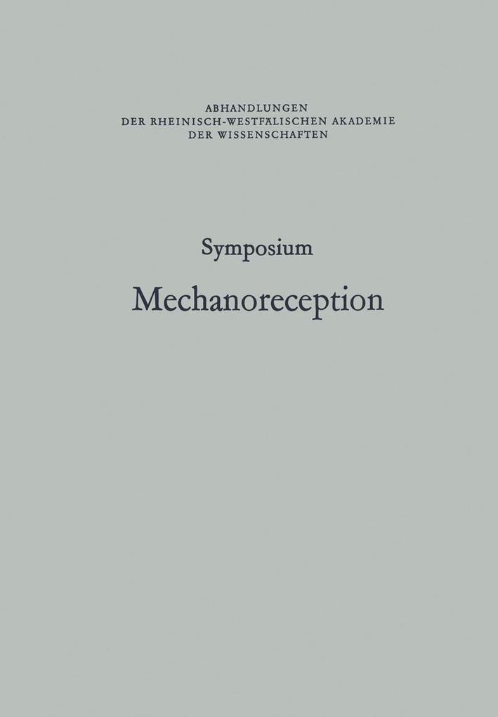 Symposium Mechanoreception