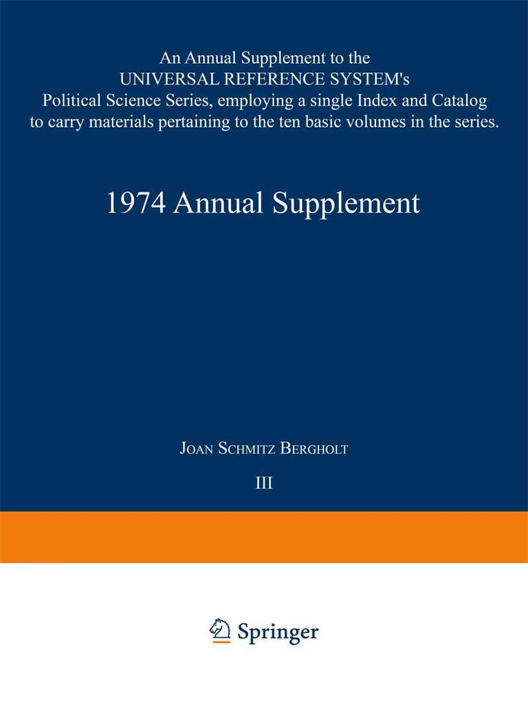 1974 Annual Supplement