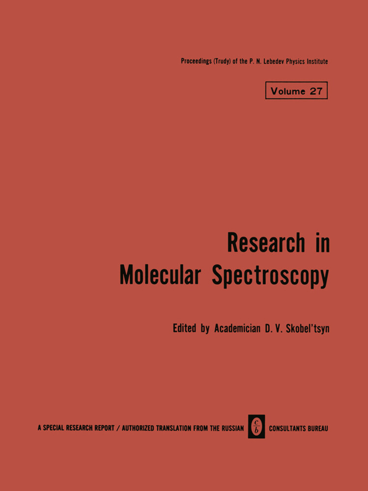 Research in Molecular Spectroscopy / Issledovaniya Po Molekulyarnoi Spektroskopii / Иccледоbahия Пo Молекyлярhoй Спекtрl