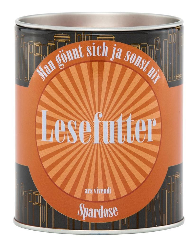 Spardose 'Lesefutter'