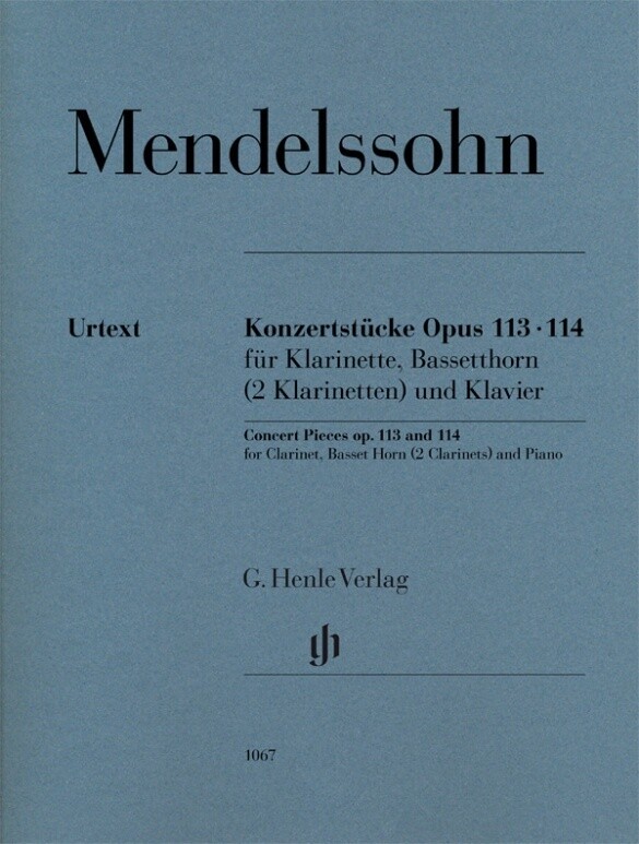 Konzertstücke op. 113 und 114 für Klarinette Basetthorn (2 Klarinetten) und Klavier