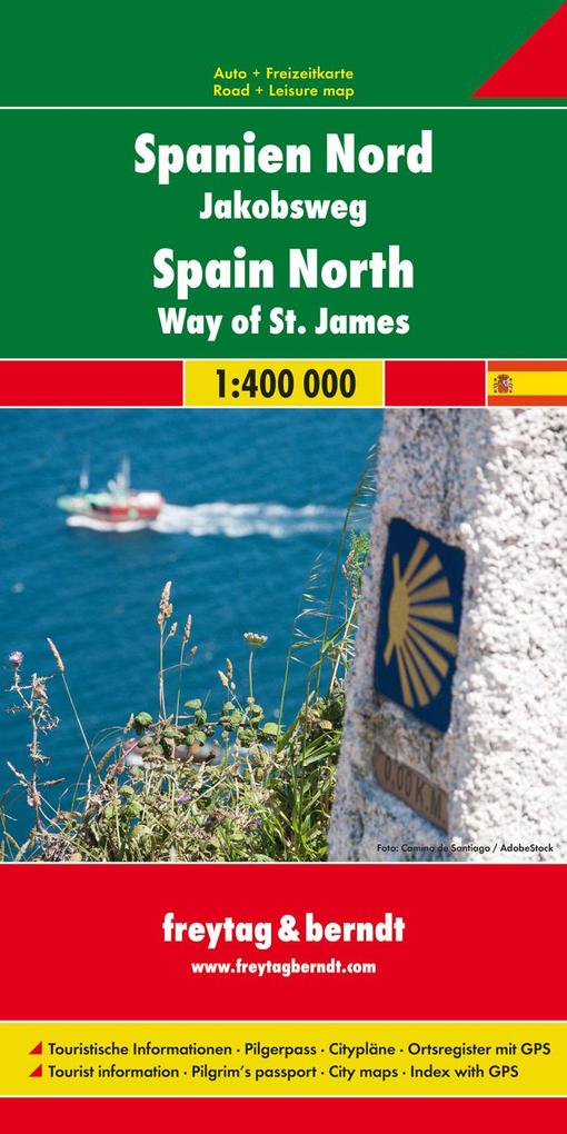 Spanien - Jakobsweg Autokarte 1:400.000