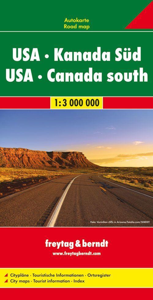 Freytag & Berndt Autokarte USA Kanada Süd. USA Canada South