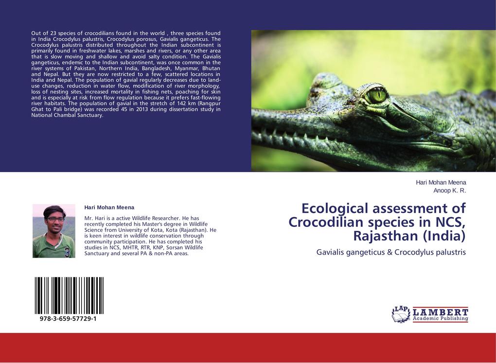 Ecological assessment of Crocodilian species in NCS Rajasthan (India)