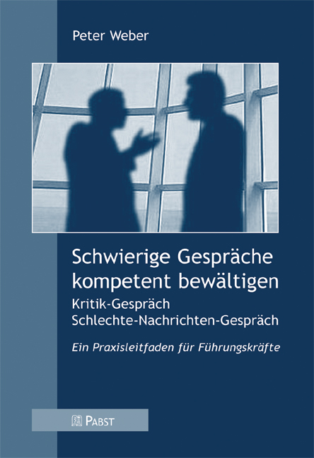 Pabst Science Publishers Schwierige Gespräche Kompetent Bewältigen