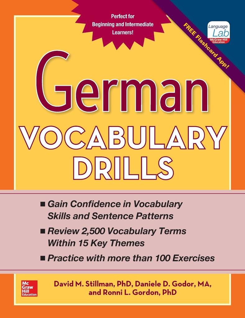 Mcgraw-Hill Education Ltd German Vocabulary Drills