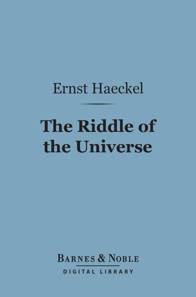 The Riddle of the Universe (Barnes & Noble Digital Library)