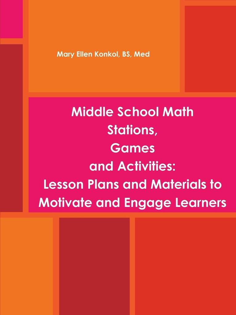 Middle School Math Stations Games and Activities