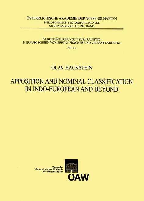 Apposition and Nominal Classification in Indo-European and Beyond als eBook Download von Olav Hackstein - Olav Hackstein
