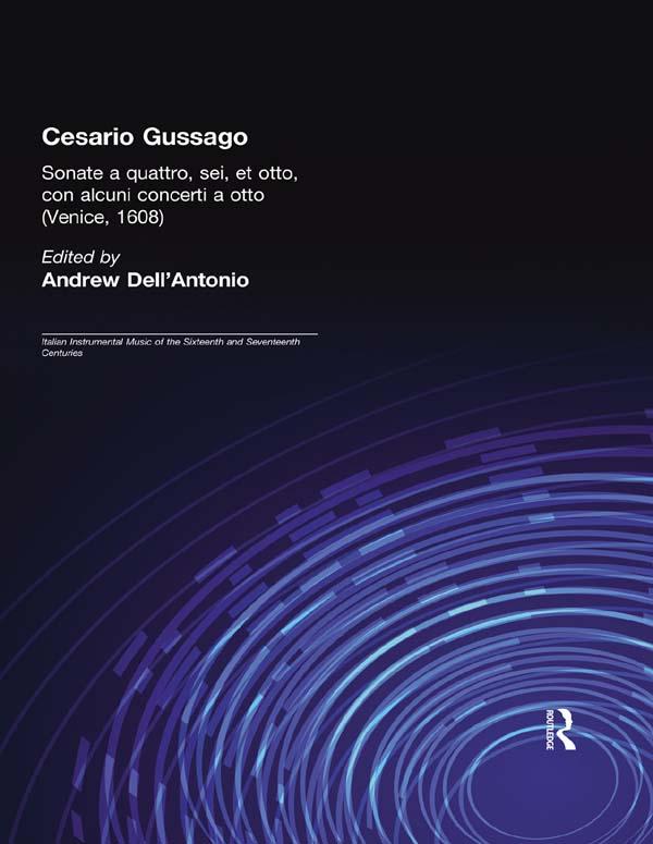 Cesario Gussago. Sonate a quattro sei et otti