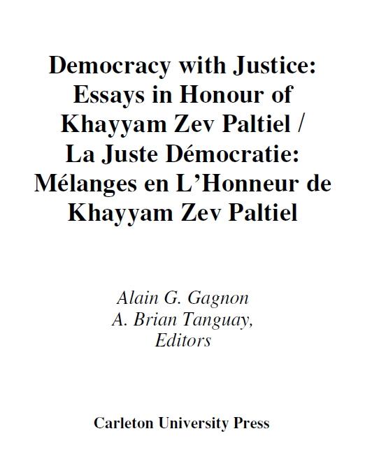 Democracy with Justice/La juste democratie