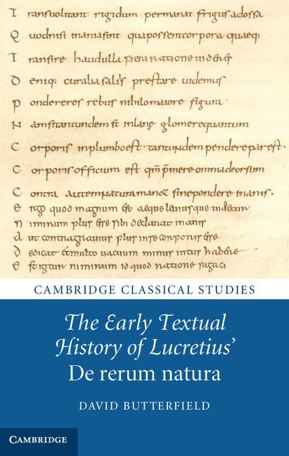 Early Textual History of Lucretius‘ De rerum natura