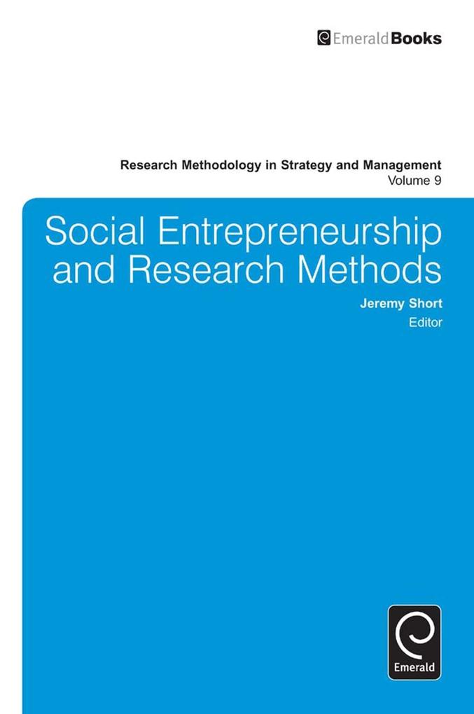 Emerald Group Publishing Limited Social Entrepreneurship And Research Methods