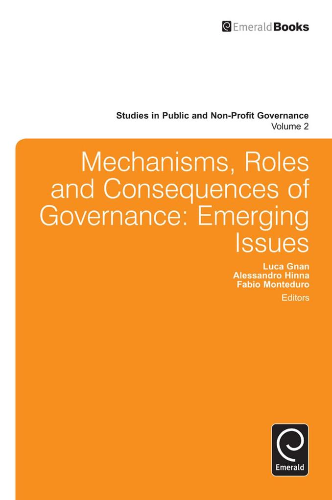 Mechanisms Roles and Consequences of Governance