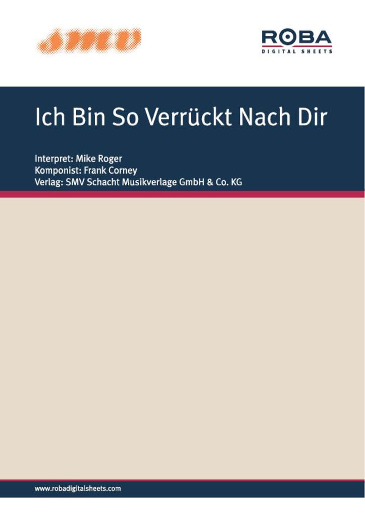 Ich Bin So Verrückt Nach Dir
