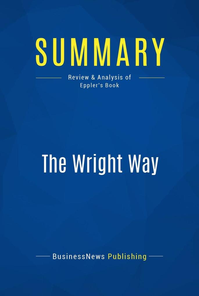 Summary: The Wright Way