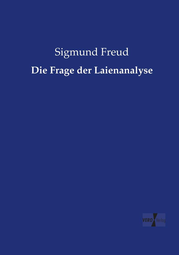 Die Frage der Laienanalyse