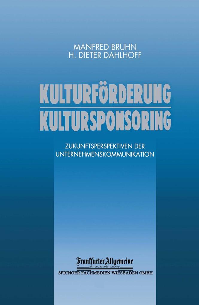 Kulturförderung Kultursponsoring