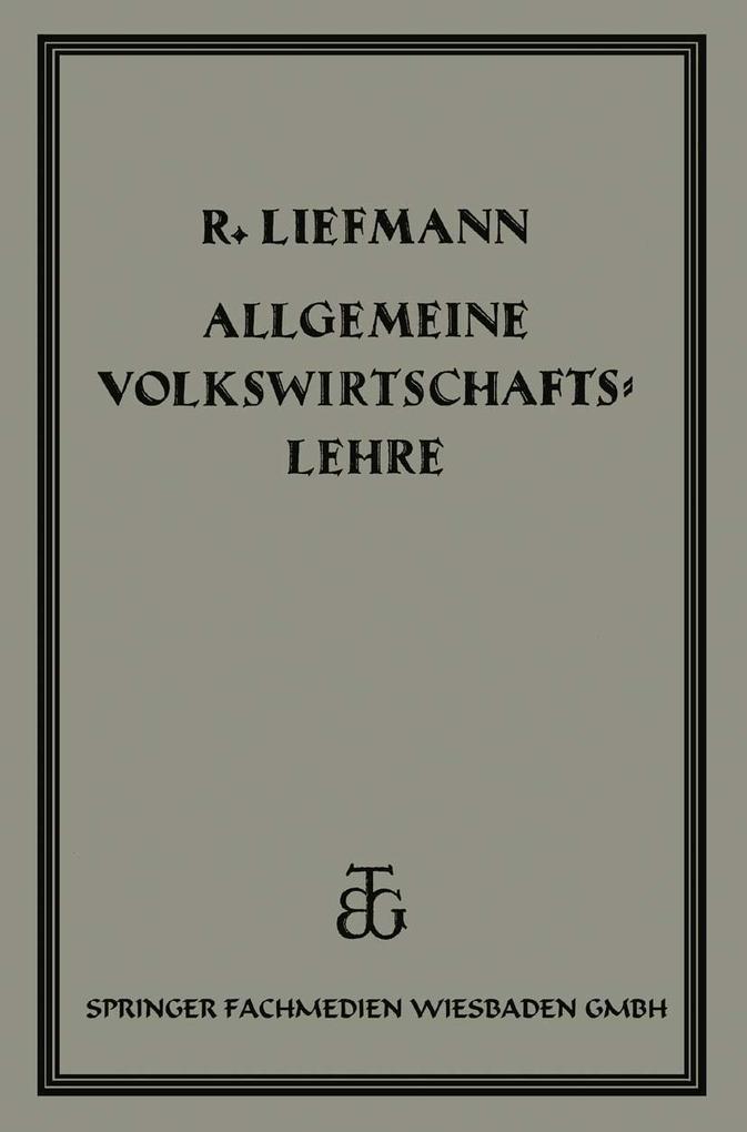Allgemeine Volrswirtschaftslehre