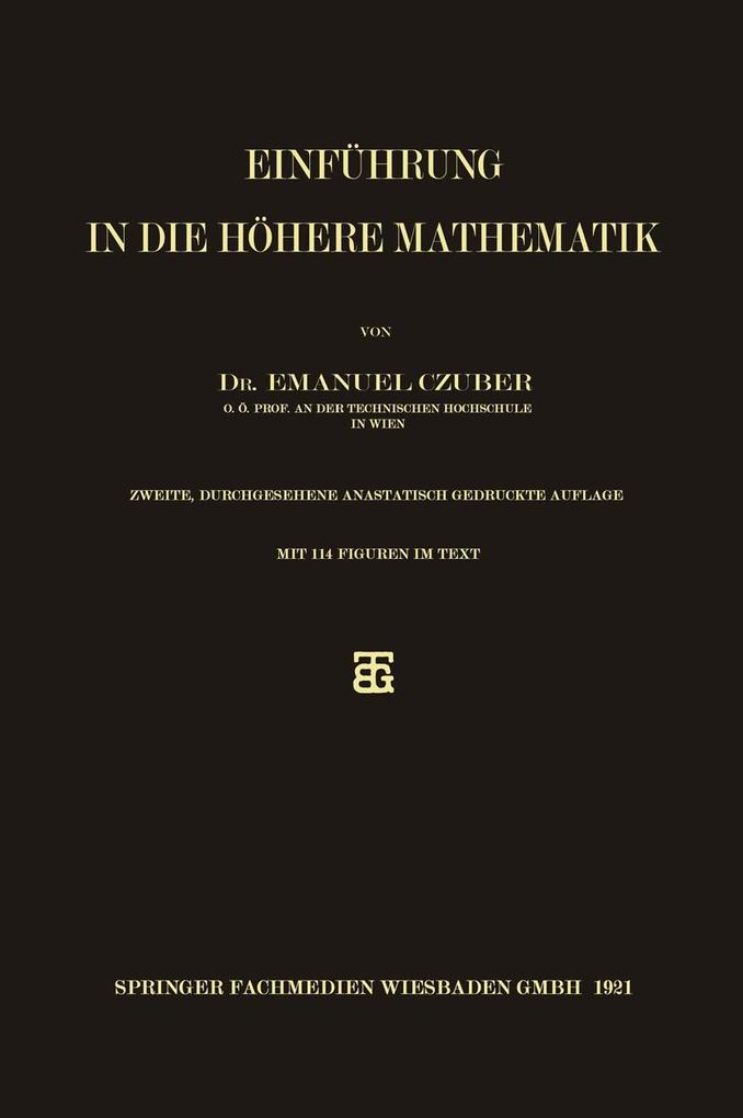 Einführung in die höhere Mathematik