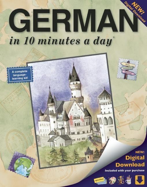 German in 10 Minutes a Day: Language Course for Beginning and Advanced Study. Includes Workbook Flash Cards Sticky Labels Menu Guide Software