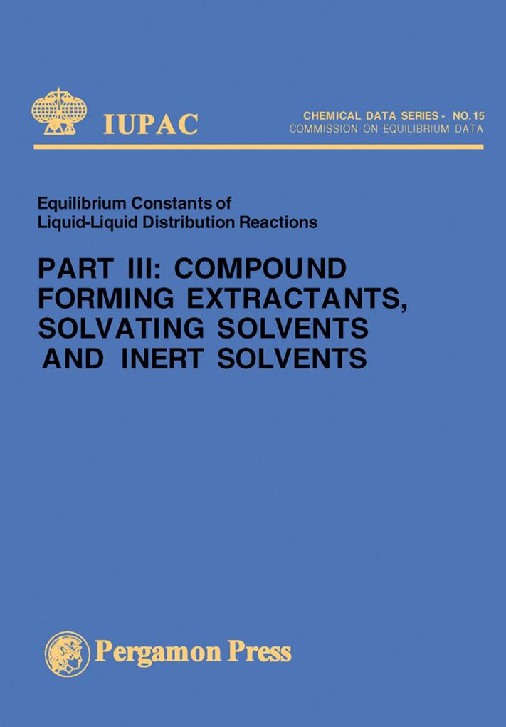 Compound Forming Extractants Solvating Solvents and Inert Solvents
