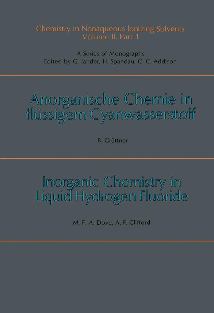 Chemistry in Anhydrous Prototropic Solvents