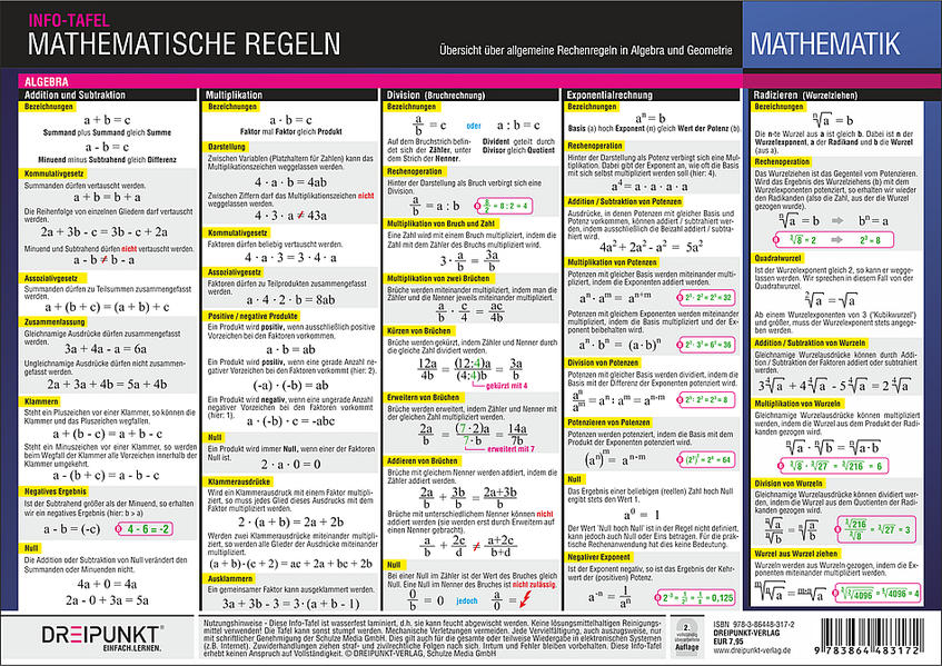 Mathematische Regeln