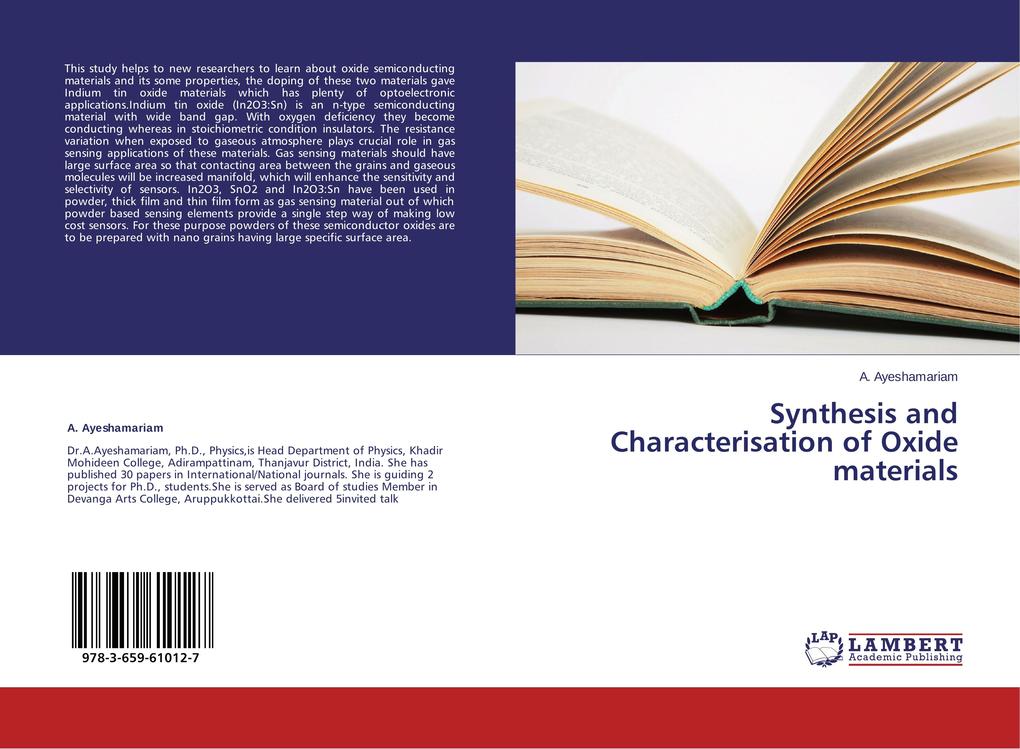 Synthesis and Characterisation of Oxide materials
